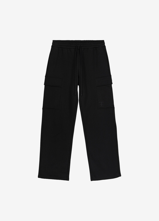 Side Pocket Sweatpants Black
