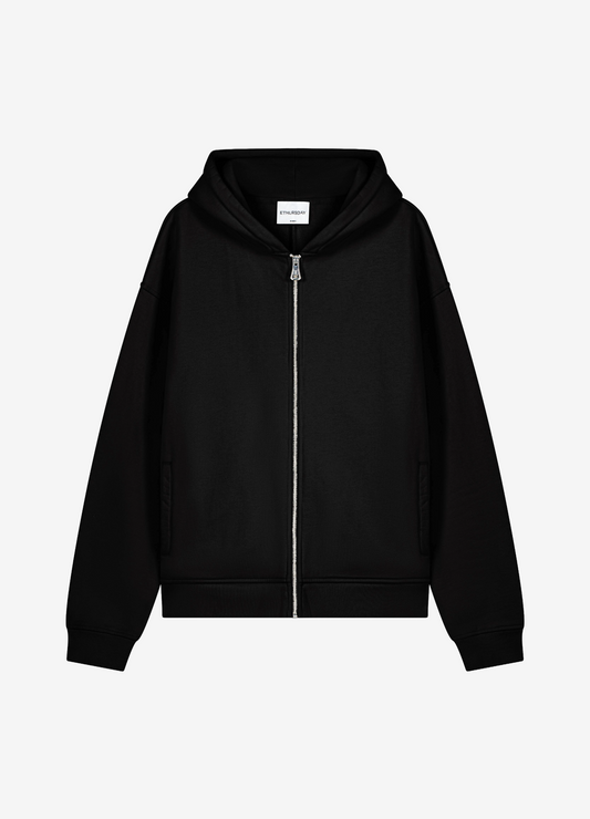 Zipp Hoodie Black