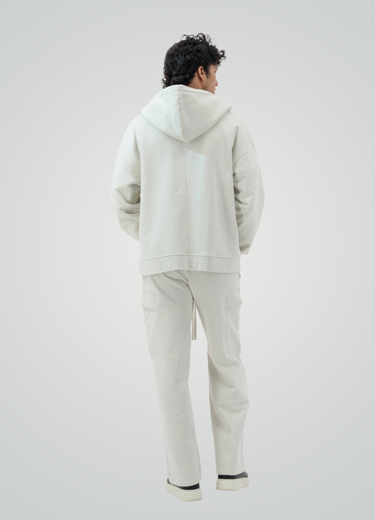 Zipp Hoodie Creamy Off White